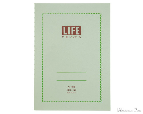 Life Pistachio Notebook - A5 (6 x 8), Lined Paper