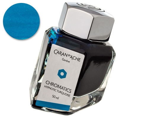 Caran d'Ache Hypnotic Turquoise Ink (50ml Bottle)