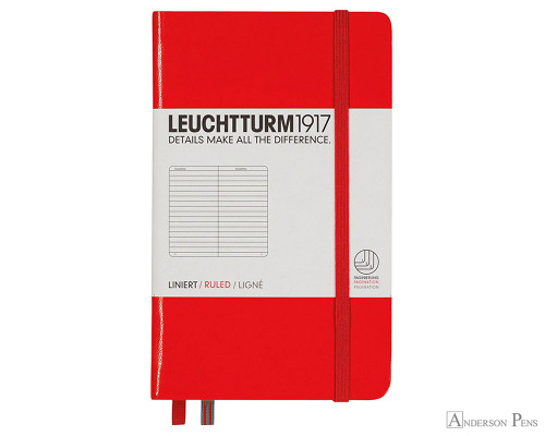 Leuchtturm1917 Notebook - A6, Lined - Red