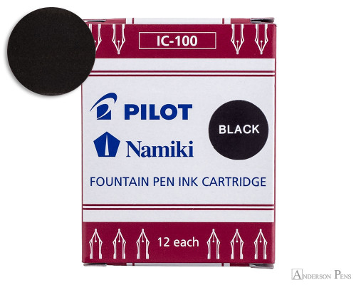 Pilot Namiki Black Ink Cartridges (12 Pack)