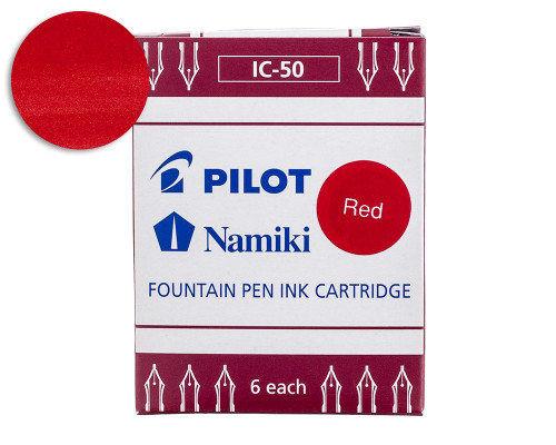 Pilot Namiki Red Ink Cartridges (6 Pack)