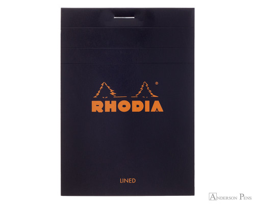 Rhodia No. 12 Staplebound Notepad - 3.375 x 4.75, Lined - Black