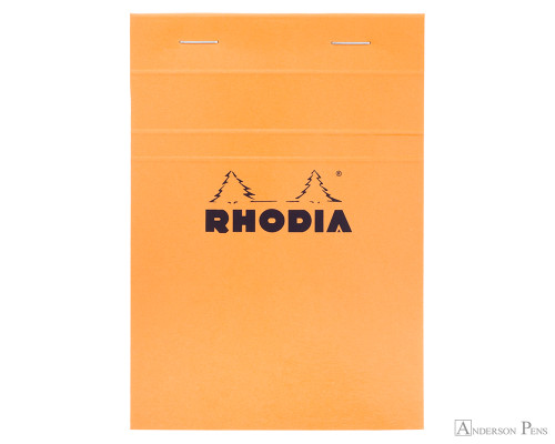 Rhodia No. 13 Staplebound Notepad - A6, Graph - Orange