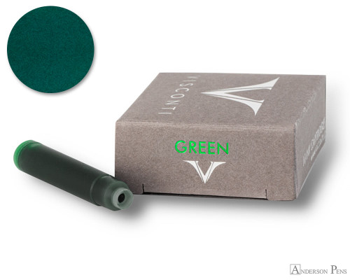 Visconti Green Ink Cartridges (7 Pack)