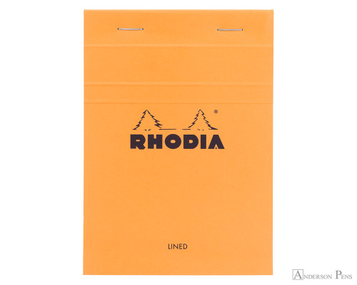 Rhodia No. 13 Staplebound Notepad - A6, Lined - Orange