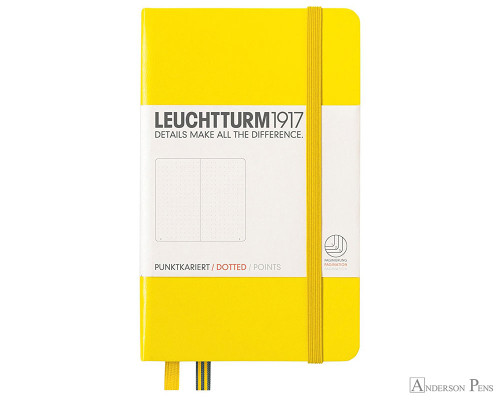 Leuchtturm1917 Notebook - A6, Dot Grid - Lemon