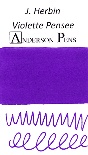 J. Herbin Violette Pensee Ink Sample Color Swab