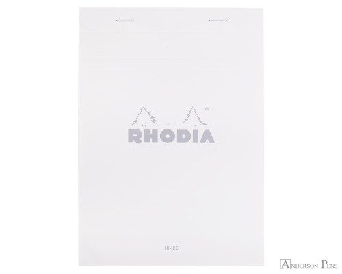 Rhodia Ice No. 16 Notepad - 6 x 8.25, Lined Paper - White