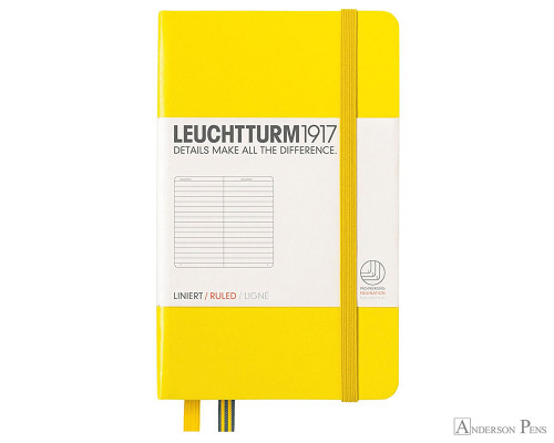 Leuchtturm1917 Notebook - A6, Lined - Lemon