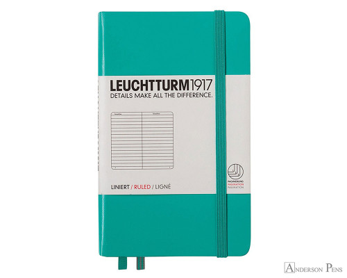 Leuchtturm1917 Notebook - A6, Lined - Emerald