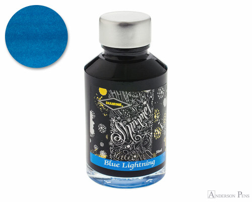 Diamine Shimmertastic Blue Lightning Ink (50ml Bottle)