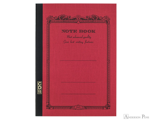 APICA CD11 Notebook - A5, Lined - Red