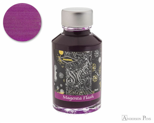 Diamine Shimmertastic Magenta Flash Ink (50ml Bottle)