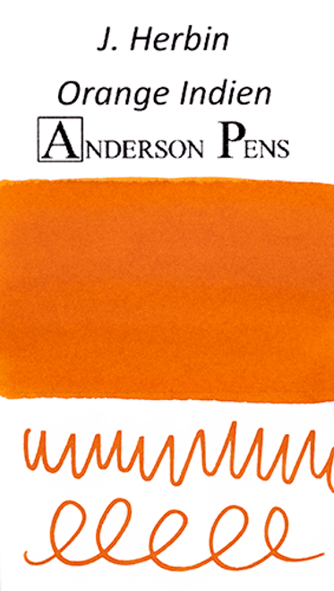 J. Herbin Orange Indien Ink Sample Color Swab