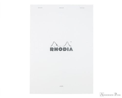 Rhodia No. 18 Staplebound Notepad - A4, Lined - Ice White