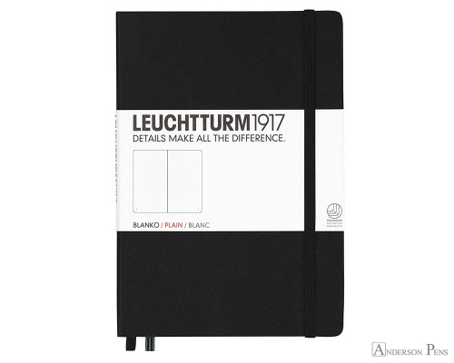 Leuchtturm1917 Notebook - A5, Blank - Black