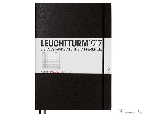 Leuchtturm1917 Master Classic Notebook - A4+, Graph - Black