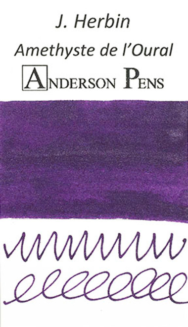 J. Herbin 1798 Anniversary Amethyste de l'Oural Ink Sample Color Swab