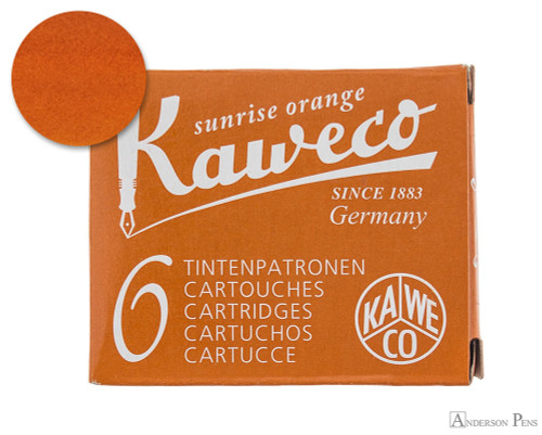 Kaweco Sunrise Orange Ink Cartridges (6 Pack)