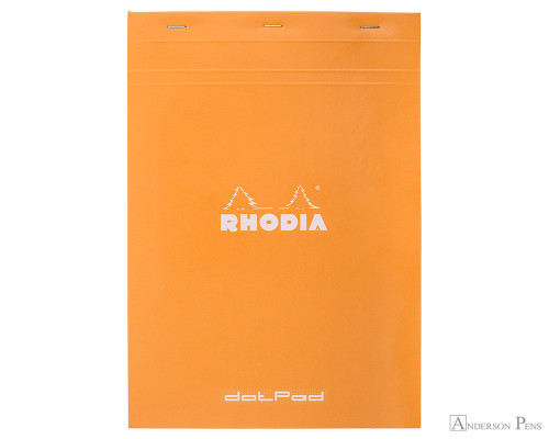 Rhodia No. 18 Staplebound Notepad - A4, Dot Grid - Orange