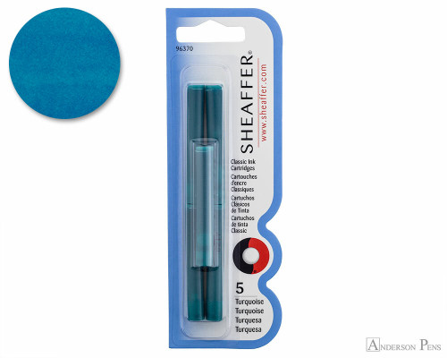 Sheaffer Turquoise Ink Cartridges (5 Pack)