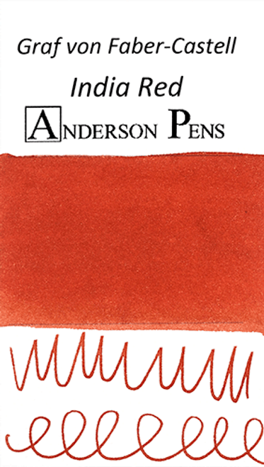 Graf von Faber-Castell India Red Ink Sample Color Swab