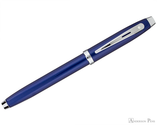 Sheaffer 100 Rollerball - Blue Lacquer with Chrome Trim