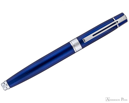 Sheaffer 300 Rollerball - Glossy Blue Lacquer with Chrome Trim