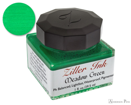 Ziller Meadow Green Dip Pen Ink (1oz Bottle) 