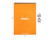 Rhodia No. 18 Wirebound Notepad - A4, Dot Grid - Orange - Measurements