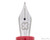 Esterbrook JR Fountain Pen - Carmine Red - Nib Closeup