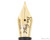 Visconti Steel Van Gogh Nib Unit - Gold Plated Medium - Nib Closeup