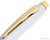 Sheaffer 100 Fountain Pen - Bright Chrome with Gold Trim - Clip