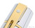 Sheaffer 300 Ballpoint - Bright Chrome with Gold Trim - White Dot