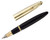 Sheaffer Balance Vac Filling Fountain Pen - Black with Gold Cap, 14kt Fine Nib - Open