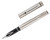 Sheaffer Targa Fountain Pen - Stainless Steel, Steel Fine Nib - Open