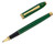 Cross Townsend Rollerball - Jade Green with Gold Trim - Open