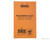 Rhodia Pocket Notepad - 3 x 4.75, Dot Grid - Orange back cover