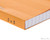 Rhodia No. 12 Staplebound Notepad - 3.375 x 4.75, Graph - Orange binding detail