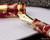 Platinum 3776 Celluloid Fountain Pen - Koi - Nib on Notebook