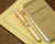 Lamy LX Fountain Pen - Rose Gold - On Notebook