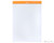 Rhodia No. 18 Staplebound Notepad - A4, Dot Grid - Orange open