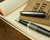 Pilot Metropolitan Fountain Pen - Retro Pop Gray - Open on Notebook