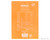 Rhodia No. 16 Staplebound Notepad - A5, Dot Grid - Orange back cover