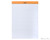 Rhodia No. 18 Staplebound Notepad - A4, Lined - Orange open