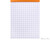 Rhodia No. 11 Staplebound Notepad - 3 x 4, Graph - Orange graph detail