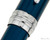 Cross Bailey Rollerball - Blue Lacquer with Chrome Trim - Cap band