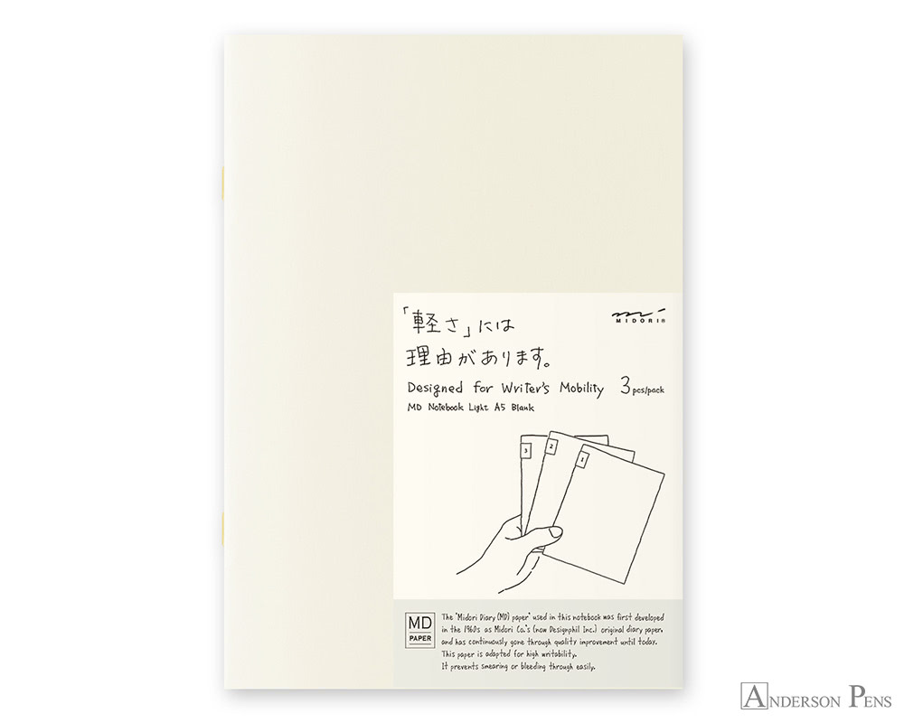 Midori MD Notebook A5 with Soft Cover, 176 Blank pages – Cream/Ivory –  GARNY & Co.