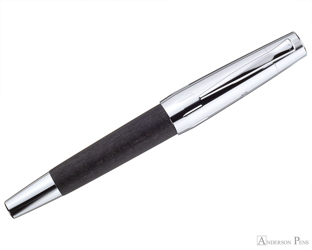 FABER CASTELL E-MOTION TWIST BALLPOINT PEN BLACK PEAR WOOD FINISH