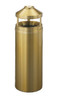 Glaro H2002BE Atlantis Canopy Top Ash and Trash Receptacle, 20 x 42, 33 Gallon - Satin Brass